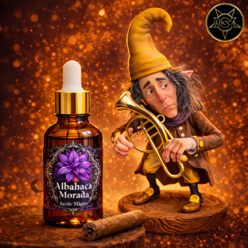 Poción Albahaca Morada para el Trabajo + Obsequio Duende de la Felicidad