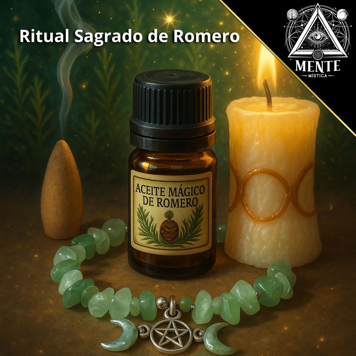🌿 Ritual Aceite Mágico de Romero + Aseguranza del Espíritu