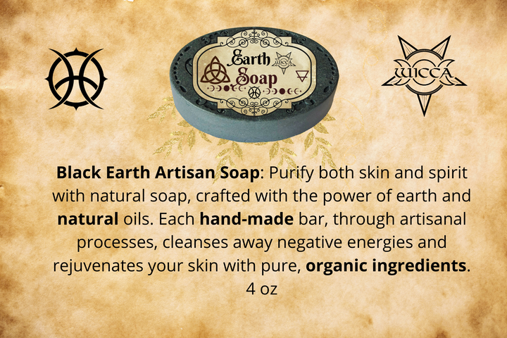 Unleash Prosperity & Spiritual Power with Black Earth Artisan Soap - Ancient Witchcraft, Modern Benefits