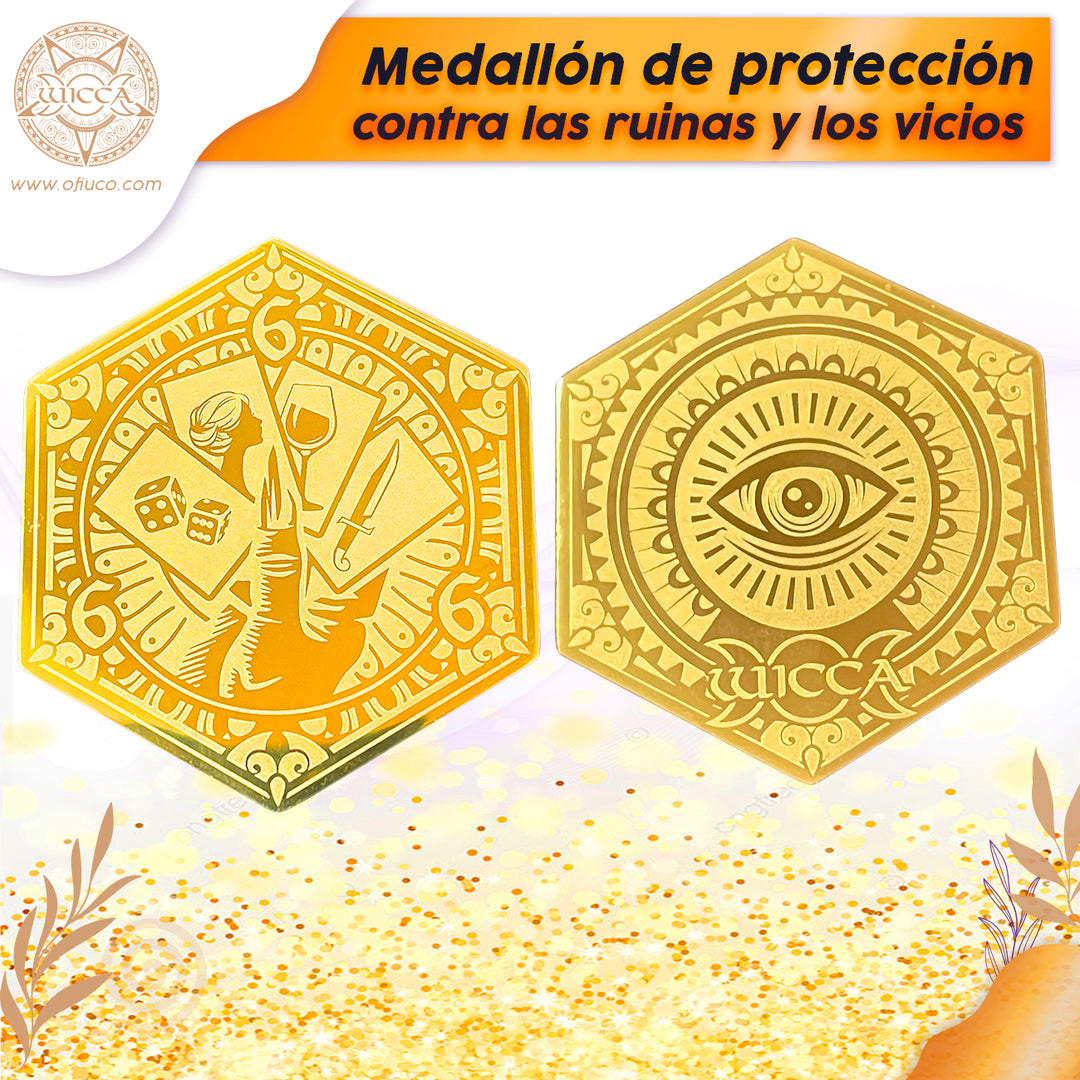 Medallion of Protection: Shield against ruins and vices