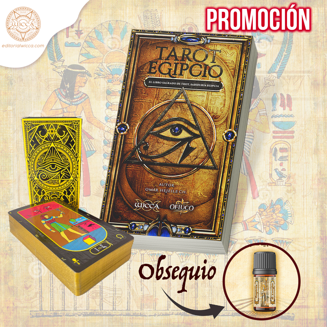 Promotion Egyptian Tarot Book + Deck of Cards + Energy cleansing potion